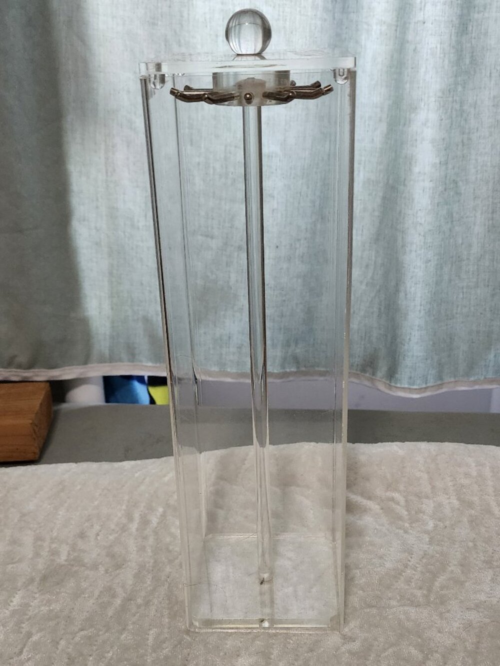 No Brand, Clear Acrylic Jewelry Stand.  12 3/4" tall and 3 7/8" wide